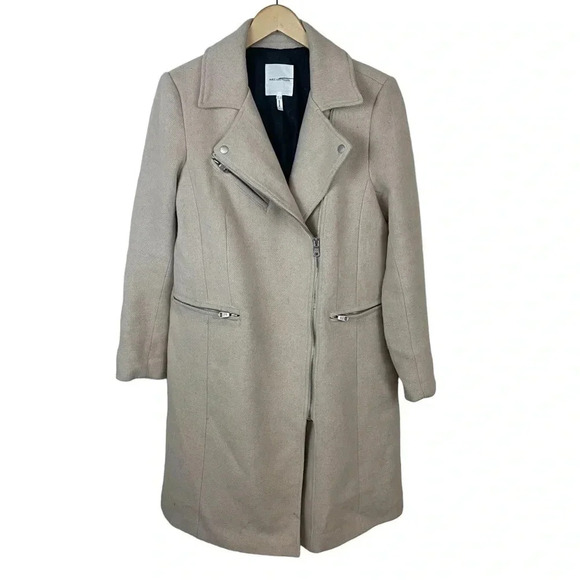 Avec les  Filles Moto Twill Wool Blend Coat - Picture 1 of 14
